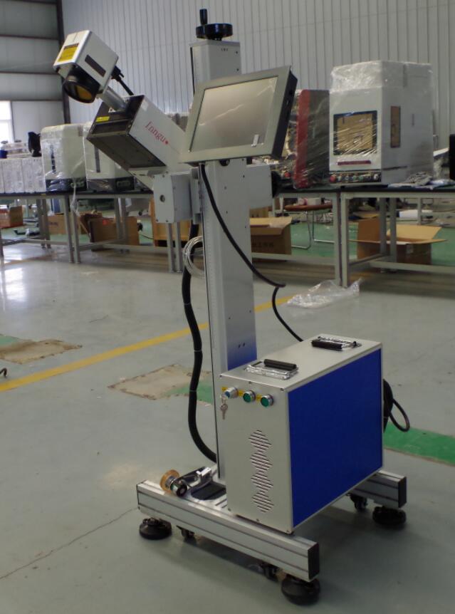 Летећи 3В 5В УВ ласерски штампач машина за обележавање за обележавање амбалаже за храну ПЕТ ПП, КР код бар код ласерски маркер