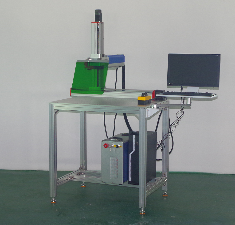 ЈПТ 20/30/50/60/80/100В машина за ласерско обележавање влакана са моторизованим КСИЗ 3-осним великим столом за радну површину