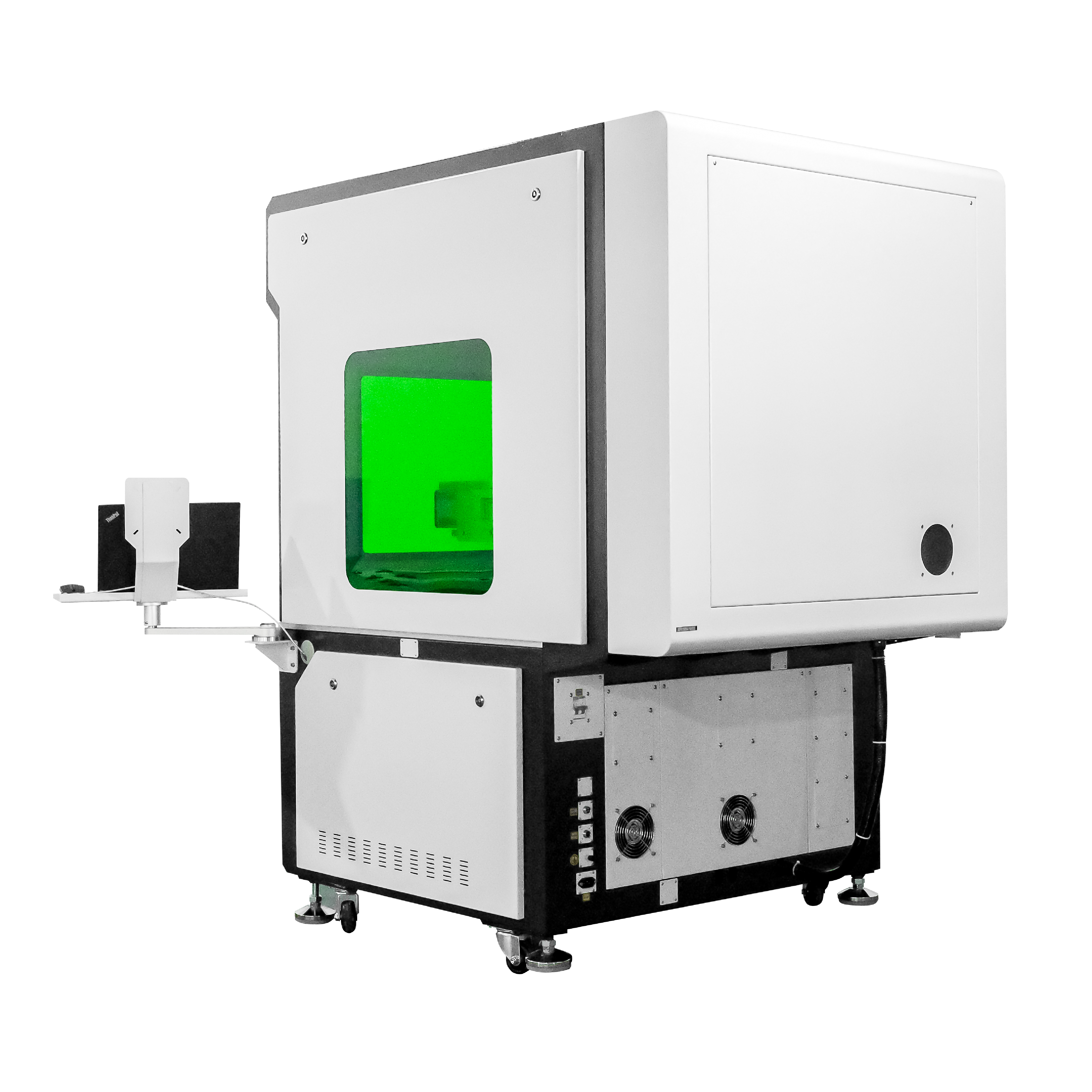 800 * 800 мм 1000 * 100 мм Фибер Мопа ласерска машина за обележавање за гравирање велике површине / ласерско спајање маркирања